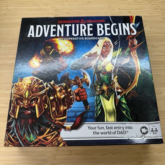 Dungeons & Dragons: Adventure Begins (Hasbro, 2020) Gently Used, Complete - Picture 1 of 2